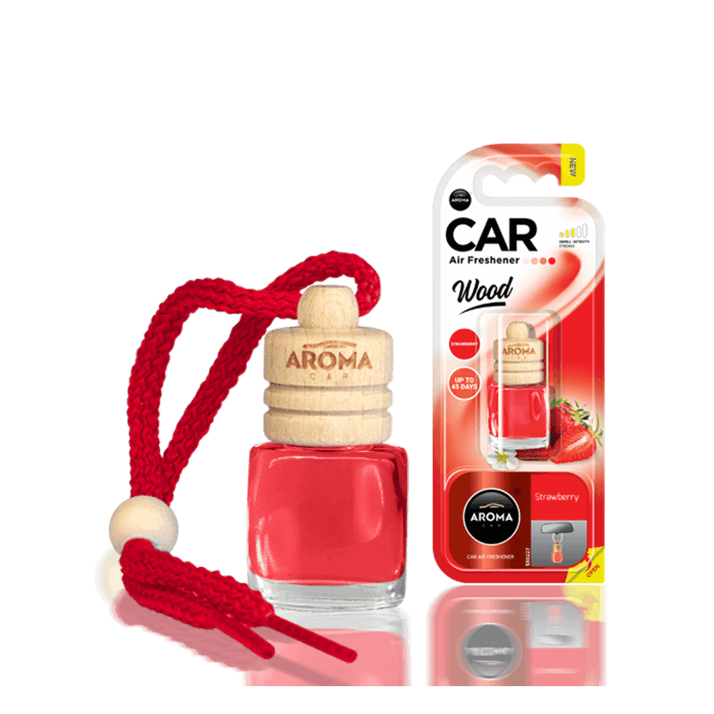 Aroma Car Osvježivač za Auto WOOD 6ml STRAWBERRY slika 1