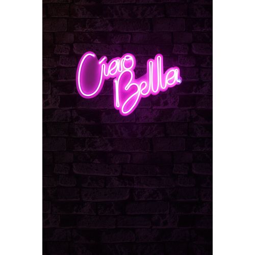 Wallity Ciao Bella - Pink Dekorativna Plastična LED Rasveta slika 2