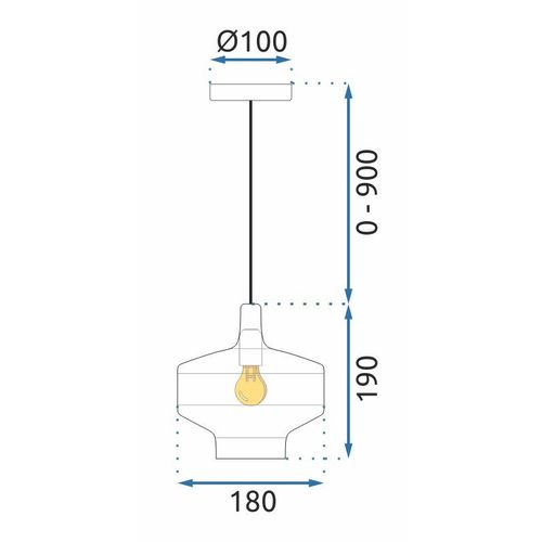 Lampa Viseća APP1123-1CP Pink slika 7