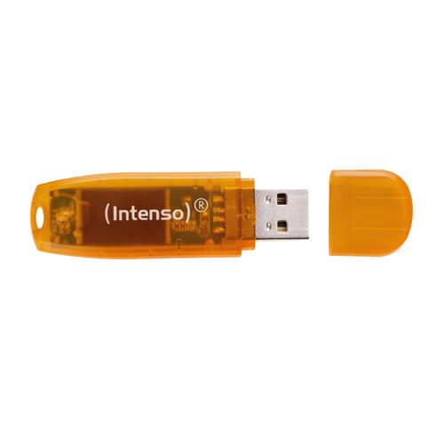 Intenso 64GB Rainbow Line USB 2.0 memorijski stick - narančasti slika 2