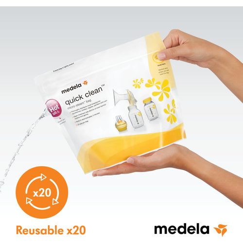 Medela - Medela - -  Quick Clean Microwave Bags - Kese za sterilizaciju u mikrotalasnoj (5 kom) slika 5