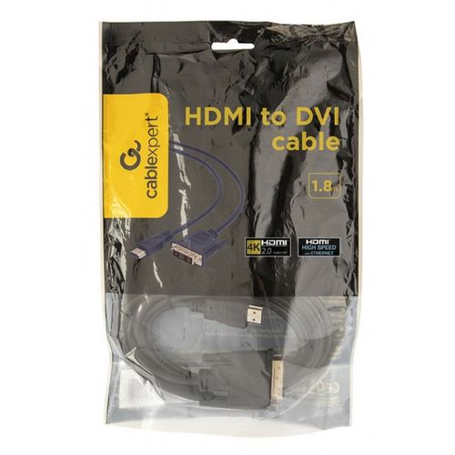 CC-HDMI-DVI-6 Gembird HDMI to DVI male-male kabl 1,8m slika 1