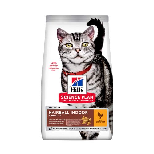 Hill's Science Plan Adult Hairball Indoor Cat potpuna suva hrana za mačke 1,5 kg slika 2