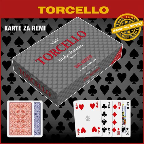 Dal Negro "TORCELLO" karte za remi 100% plastika slika 1