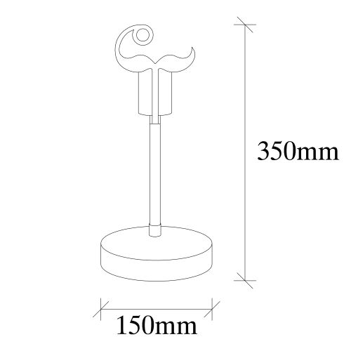 Beami - MR - 1018 Orah Srebrna Stona Lampa slika 3