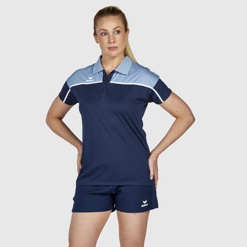 Ženska Majica Erima Change Polo - Nova Navy/Faded Denim/Bijela slika 3