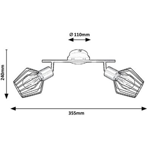 Rabalux Belano,spot, E27 2x40W slika 2