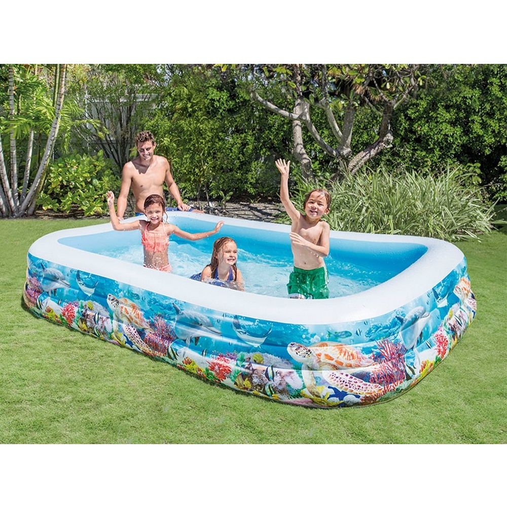 Bazen na napuhavanje s ribom 305 x 183 x 56 cm intex 58485 slika 2