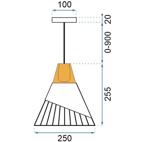 TOOLIGHT Skandinavska viseća stropna svjetiljka Metal APP226-1CP slika 11