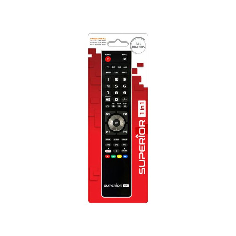 SUPERIOR UNIVERZALNI DALJINSKI UPRAVLJAČ 1U1 Classic CRNI (progr.) slika 1
