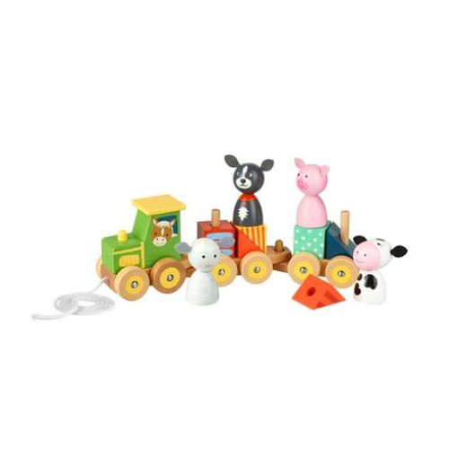 Orange tree toys Drveni vozić - farma slika 3