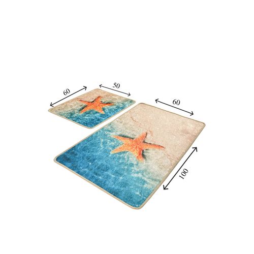 Stella Multicolor Bathmat Set (2 Pieces) slika 3