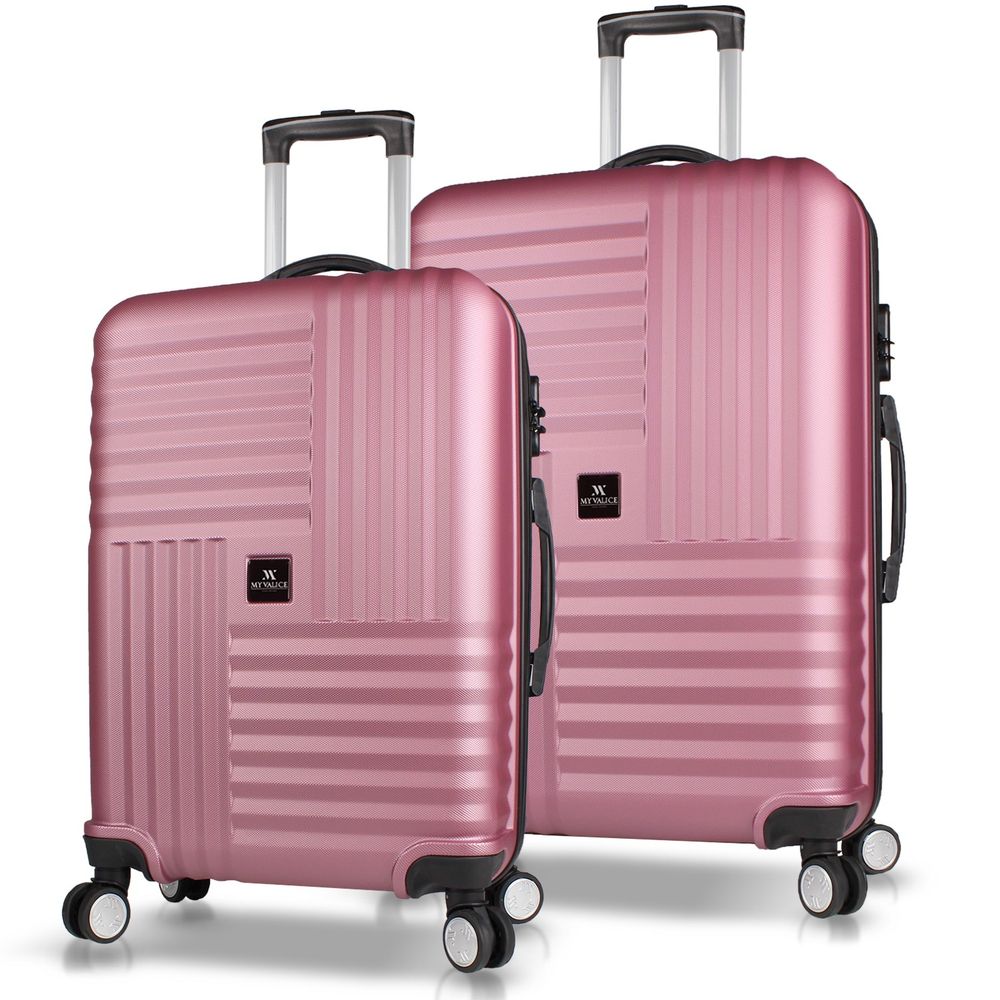 Set Kofera 8418 u Roze Zlatu (2 Komada) slika 1