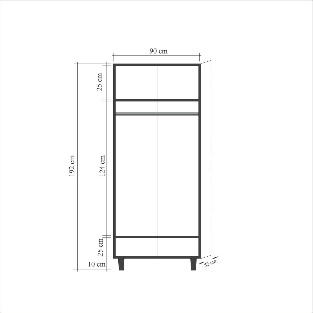 Ormar Stil - 123 Sonoma Oak slika 8