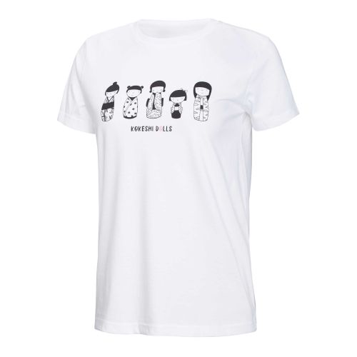 Ženska majica KOKESHI DOLLS T-shirt - BELA slika 2