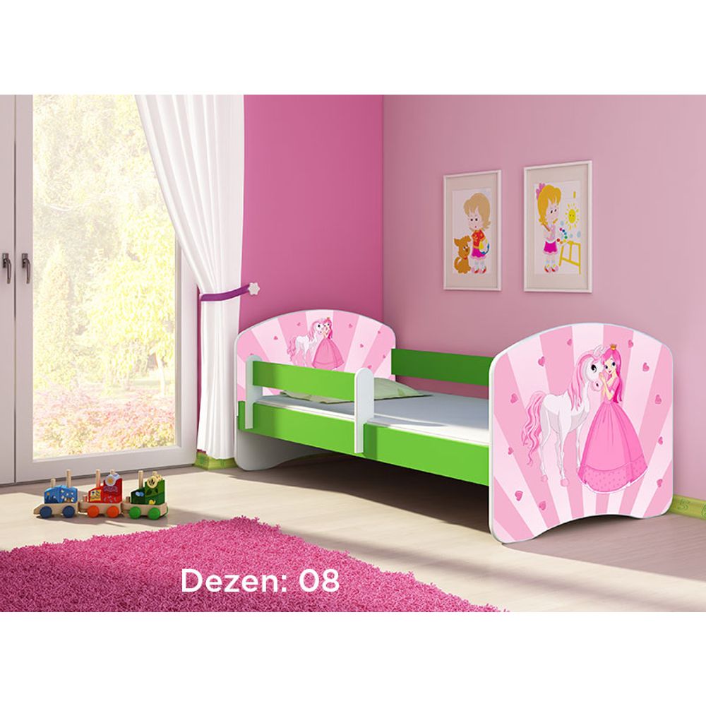 ACMA Dječiji krevet Acma II Green - 180x80cm - Dezen 08 slika 2