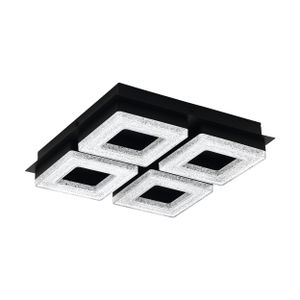 Eglo zidna/stropna rasvjeta fradelo 1 led 4x3,5w 3000k 1600lm crno/crno, prozirn