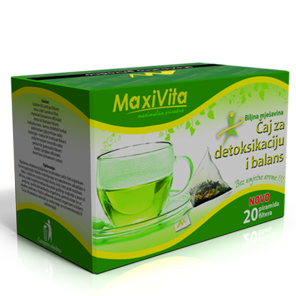 MAXIVITA ČAJ ZA DETOKSIKACIJU I BALANS FILTER A20 slika 1