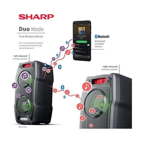 SHARP PS-929 Party Karaoke Bluetooth zvučnik slika 8