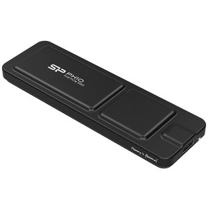 Silicon Power SP512GBPSDPX10CKPortable SSD 512GB, PX10, USB 3.2 Gen 2 Type-C, Read/Write up to 1050MB/s, Black