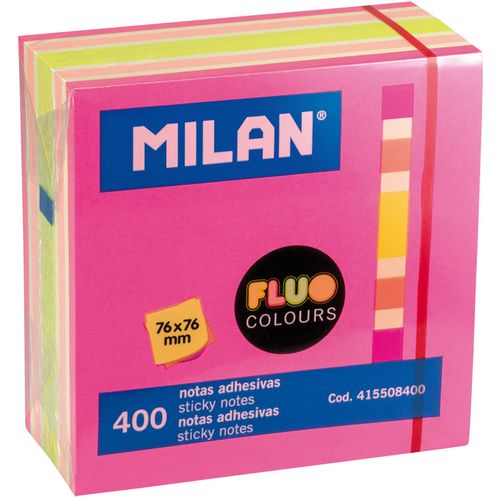 Blok samolj.kocka 76x76 Fluo 4 boje 400L MILAN 415508400 slika 1