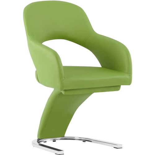 Blagovaonske stolice od umjetne kože 4 kom zelene slika 8