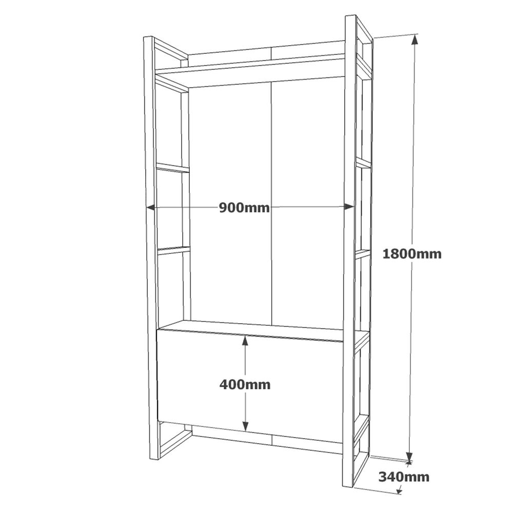 Ml13-A Atlantic Pine Hall Stand slika 6