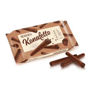 Roshen Konafetto vafel rolice s kakao kremom 140g