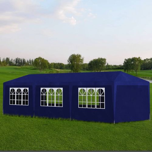 Šator za zabave 3 x 9 m plavi slika 18