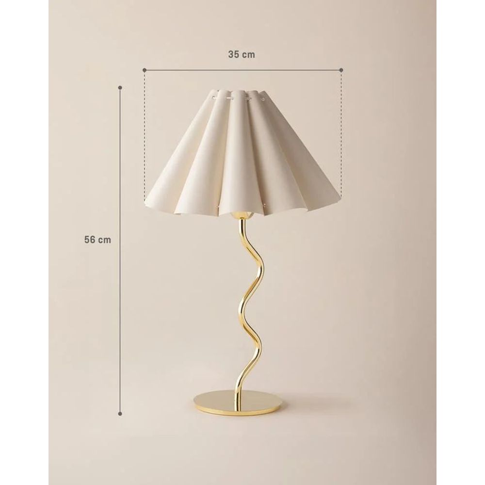 Anne - Zlatna Stolna Lampa slika 10