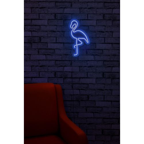 Wallity Ukrasna plastična LED rasvjeta, Flamingo - Blue slika 13