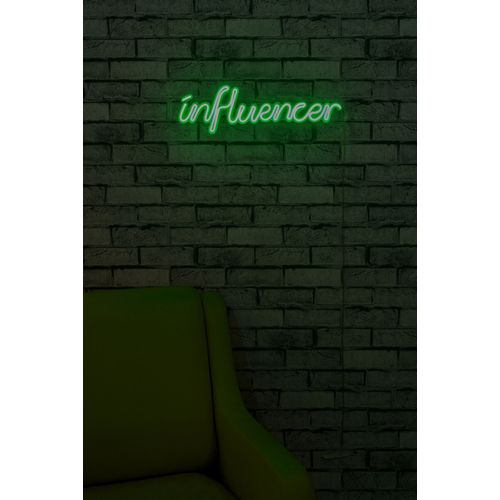 Wallity Ukrasna plastična LED rasvjeta, Influencer - Green slika 12