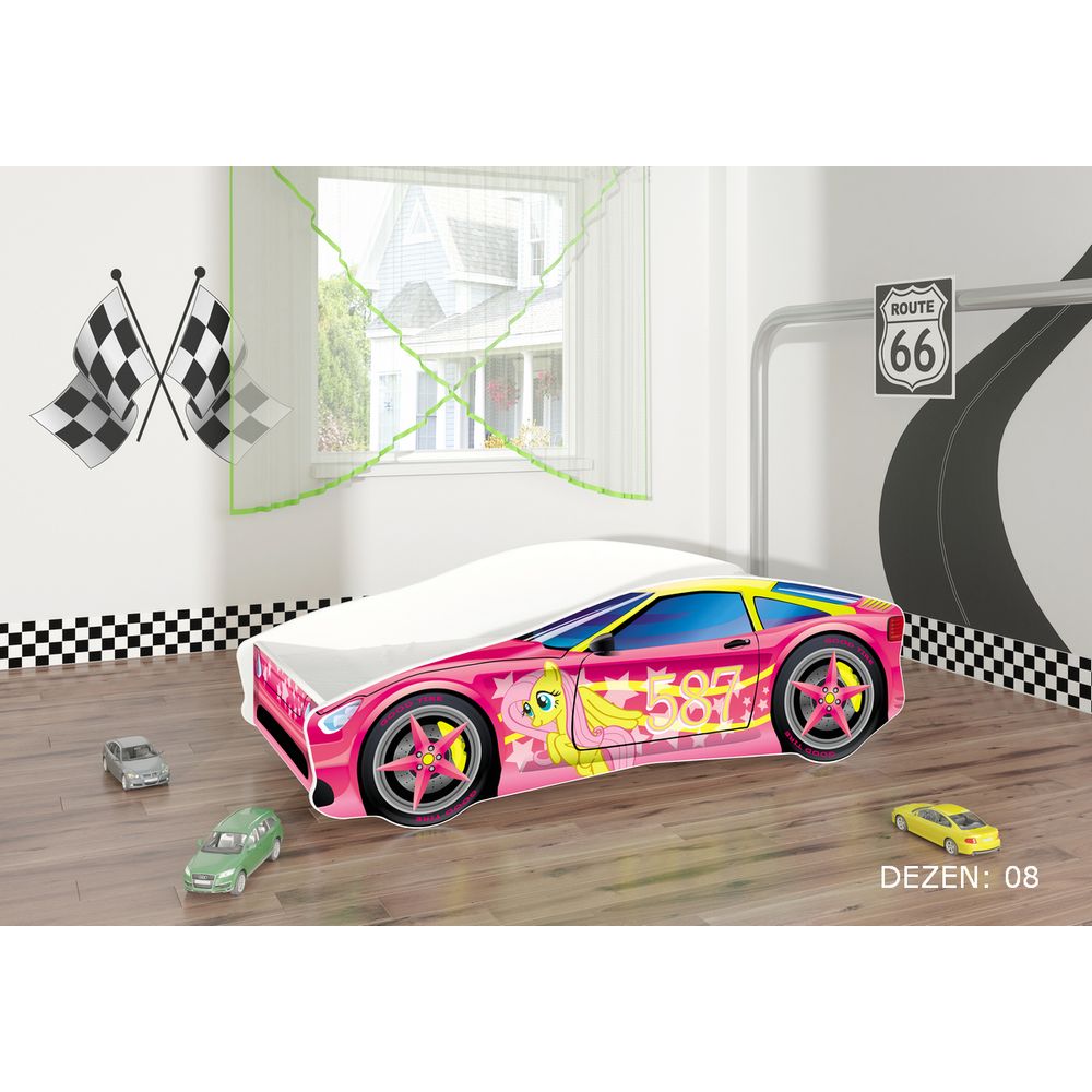 ACMA Dječiji krevet Car - 160x80cm - Dezen 08 slika 2