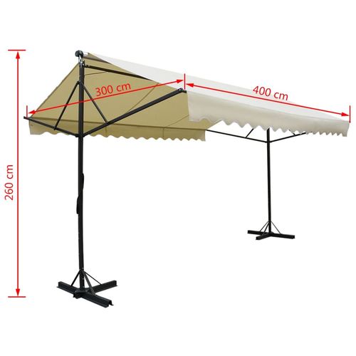 Samostojeća tenda 4x3 Krem slika 12