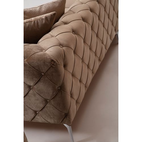 Como - Dark Cream Dark Cream 4-Seat Sofa slika 4