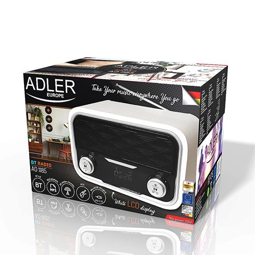 Adler AD1185 radio player s Bluetooth/AUX/FM/SD/USB mogućnostima slika 4