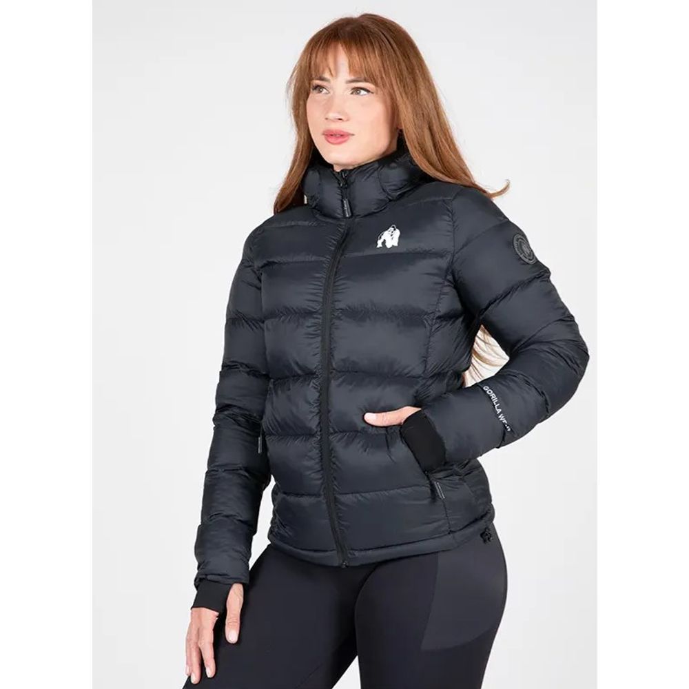 Gorilla Wear Rachel Puffer Jakna, Crna slika 1
