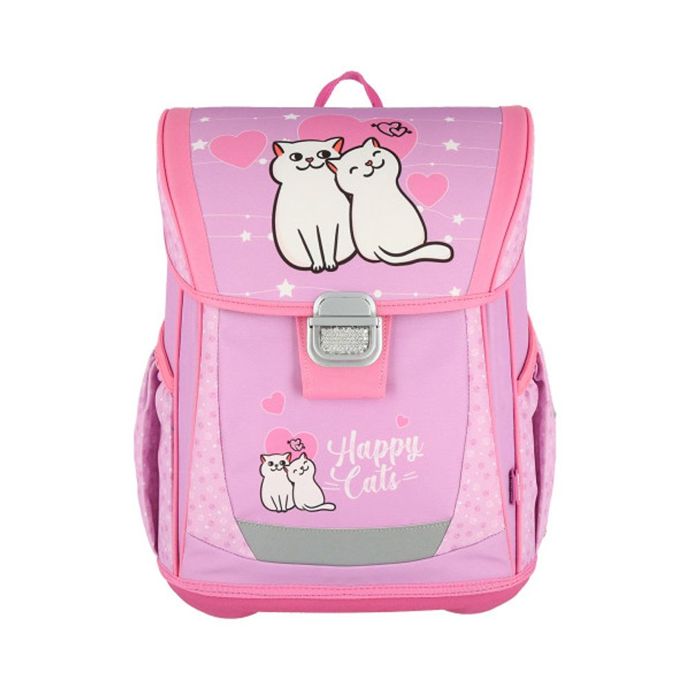 Spirit školski set ''HAPPY CAT'' COOL (školska torba + puna pernica + okrugla pernica + vreća za patike) –  (metalna kopča) slika 6