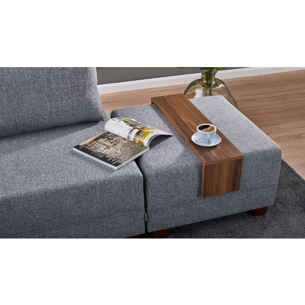 Ugaona Sofa na Razvlačenje Fly Corner - Siva slika 4