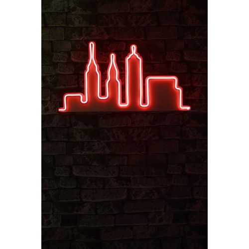 Wallity Ukrasna plastična LED rasvjeta, City Skyline - Red slika 9