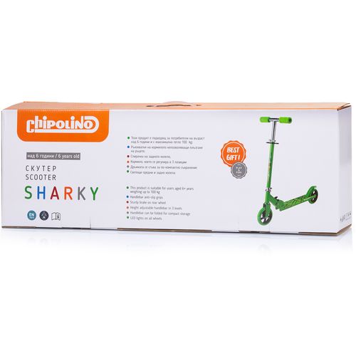 Chipolino romobil Sharky green slika 5