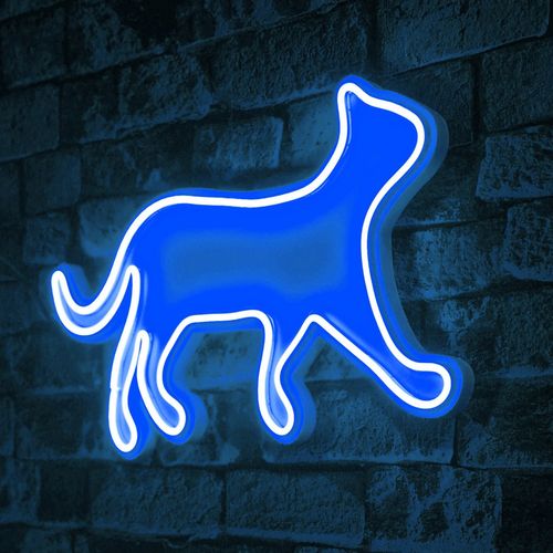 Wallity Ukrasna plastična LED rasvjeta, Kitty the Cat - Blue slika 8