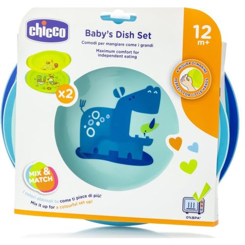 Chicco Set za jelo 12m+, Plavi slika 1