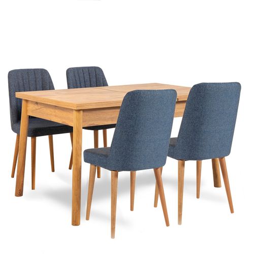 Woody Fashion Set stolova i stolica (5 komada), Atlantski bor Mornarsko plava, Santiago 1048 - 1 A slika 2