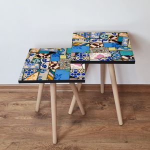 Nesting stolovi 2Shp25 - (2 komada) - boje: višebojni