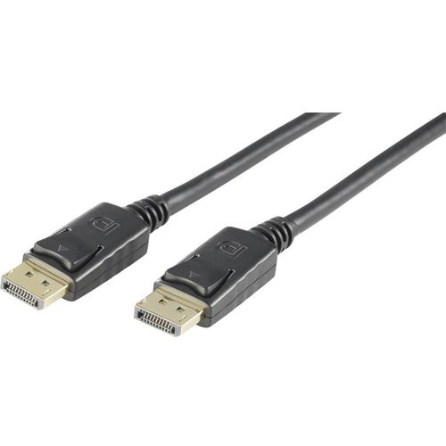 Digitus DisplayPort priključni kabel DisplayPort utikač, DisplayPort utikač 2.00 m crna AK-340100-020-S  DisplayPort kabel slika 1