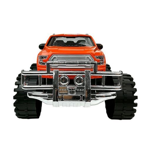 Igračka Monster Truck s prikolicom i BMW-om 58cm crveno - crni slika 4