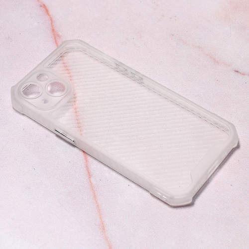 Torbica Carbon Crystal za iPhone 13 6.1 bela slika 1