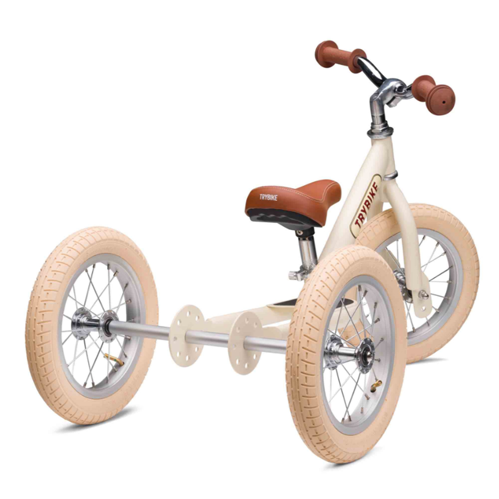TRYBIKE Balans bicikl 2u1 Steel, Vintage Cream Matt slika 3