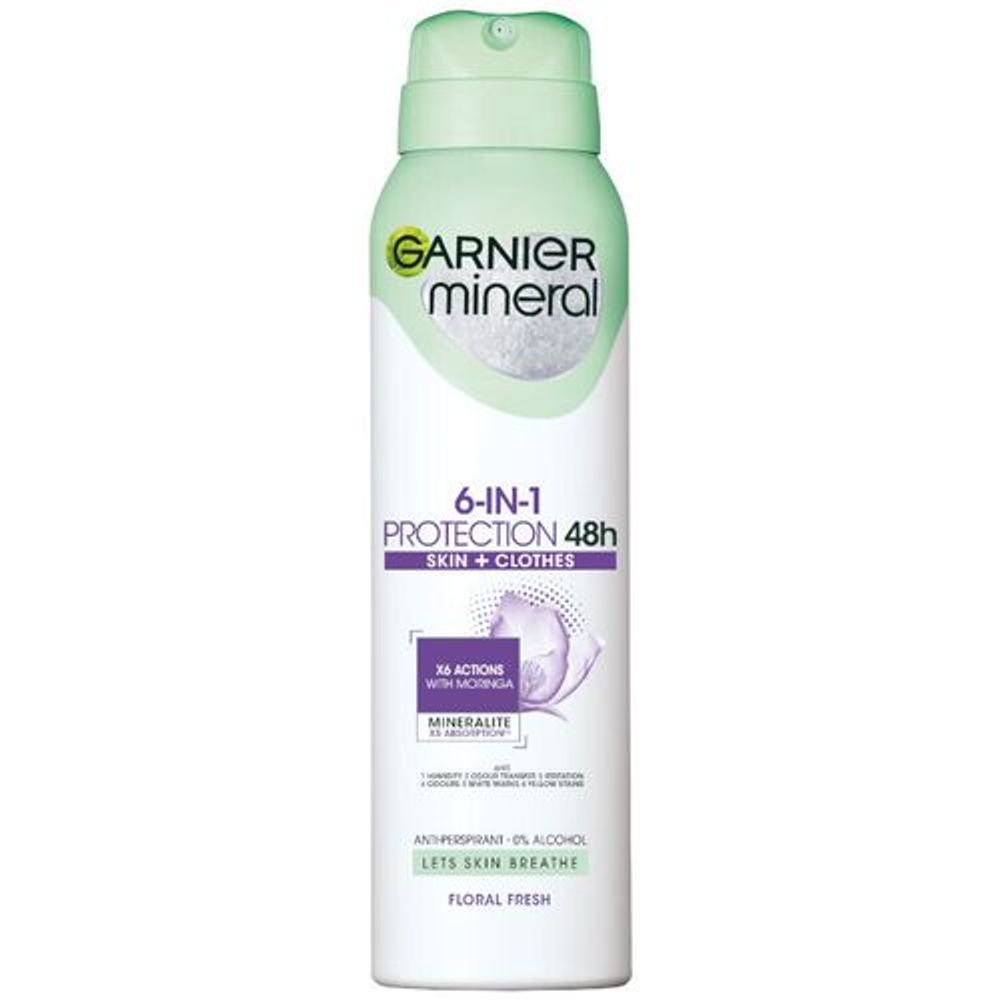 Garnier Mineral 6u1 Protection 48h Dezodorans u spreju Floral Fresh 150ml slika 1